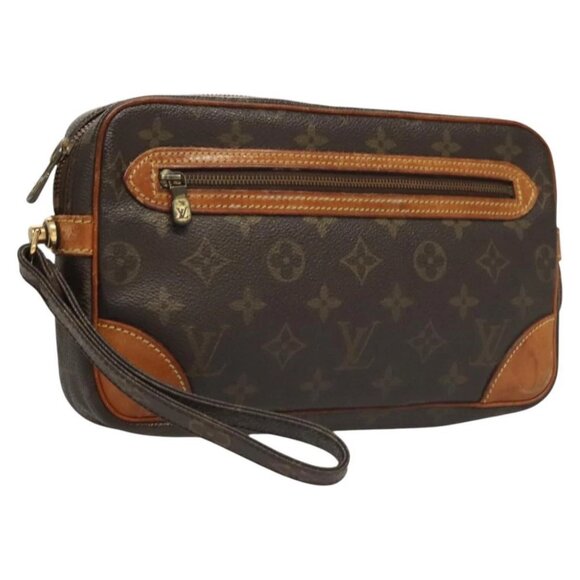 LOUIS VUITTON Monogram Marly Dragonne GM Clutch Bag - Picture 1 of 16